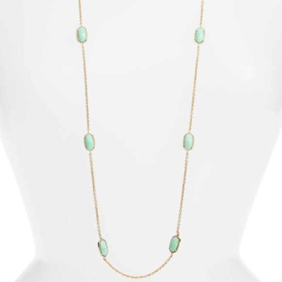 Kendra Scott Mint Green Kellie Necklace - Picture 12 of 13
